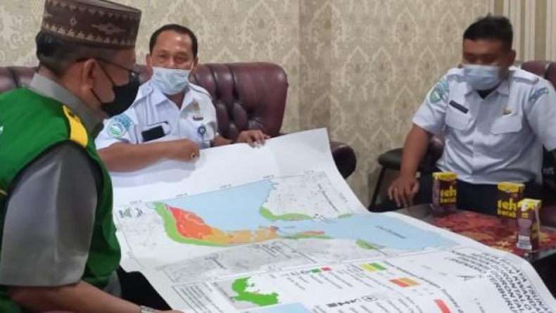 BMKG Sodorkan Peta Bahaya Tsunami di Gorontalo Utara 