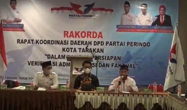 Gelar Rakorda, DPD Partai Perindo Tarakan Target Raih Kemenangan pada Pemilu 2024 