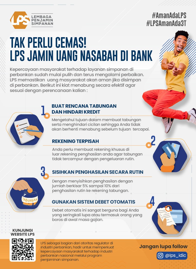 Infografis Tak Perlu Cemas, LPS Jamin Uang Nasabah di Bank