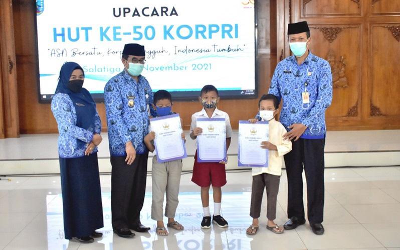  Korpri Kota Salatiga Santuni Puluhan Anak Yatim Piatu akibat Covid-19
