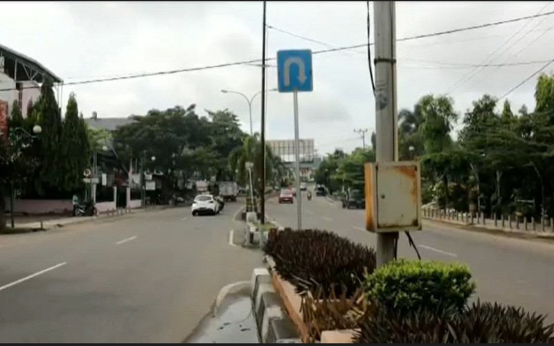 Ratusan Meter Kabel di Jalan Protokol Prabumulih Dicuri   