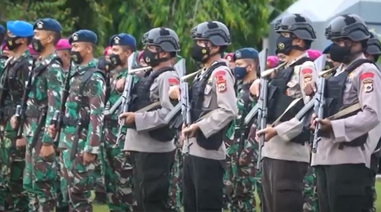 Jelang 1 Desember Aparat Gabungan Tni Polri Apel Siaga Di Merauke 