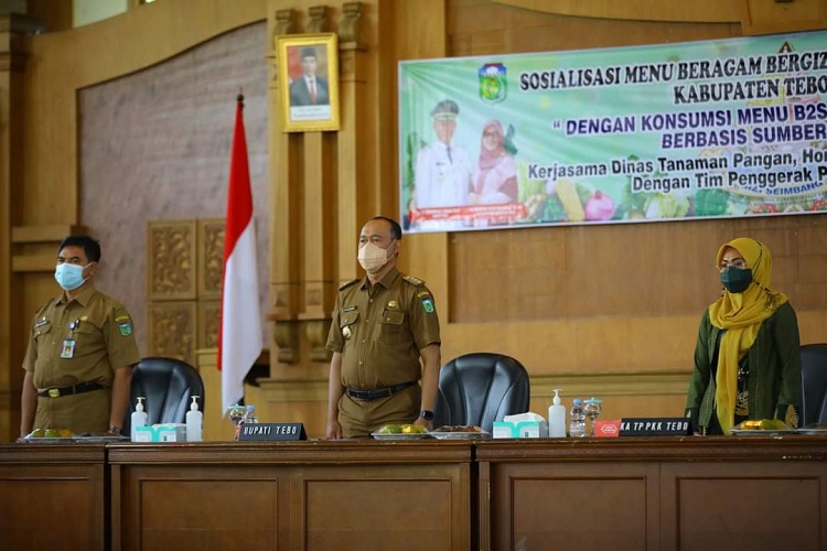 Bupati Tebo Sukandar Buka Sosialisasi Menu B2SA