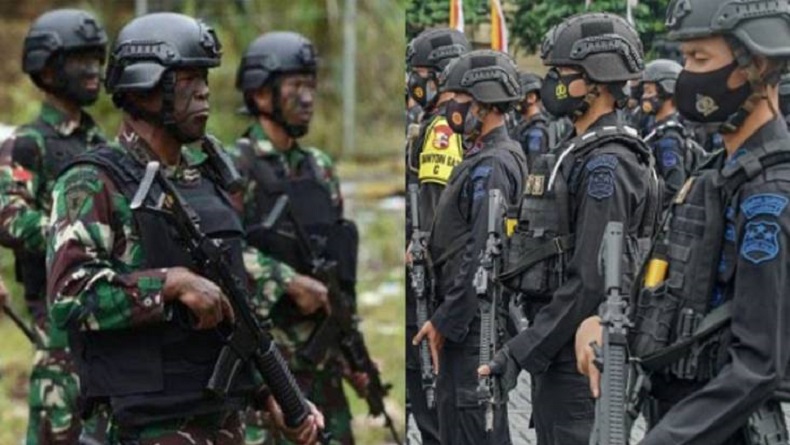 Brimob dan TNI Bentrok di Tugu Salib Jayawijaya, 4 Anggota Terluka