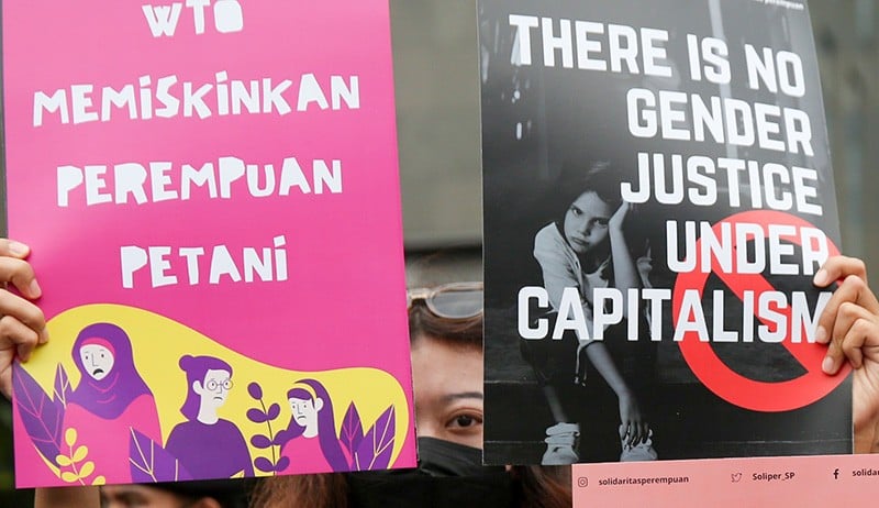 Unjuk Rasa Kecam Keterlibatan WTO yang Merugikan Ekonomi Rakyat Kecil - Bagian 2