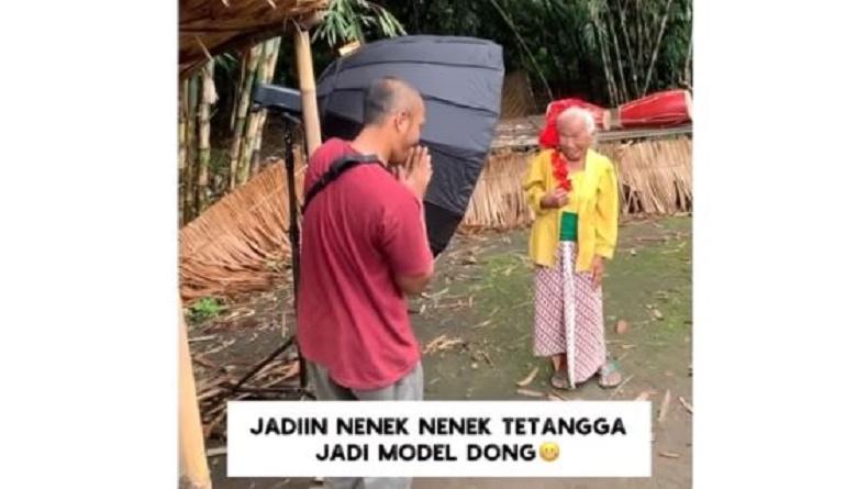 Viral Nenek Tetangga Jadi Model Pemotretan, Hasil Foto Bikin Netizen Terkesima