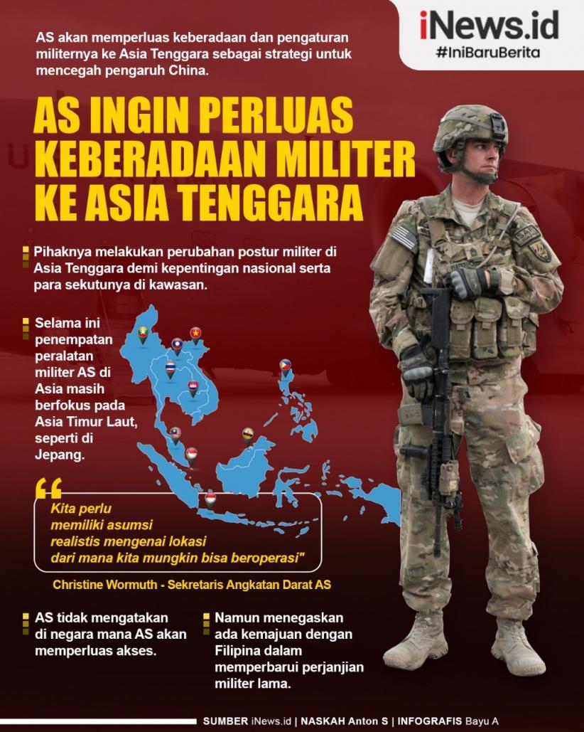 Infografis AS Bakal Perluas Penempatan Militer Ke Asia Tenggara