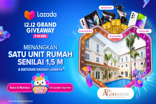 Misi Melatih Lazzie Jadi Bintang dapat Rumah di Lazada 12.12 Grand Giveaway 