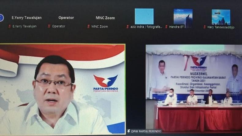 Buka Muskerwil Perindo Kalbar, HT Pasang Target Anggota Legislatif Naik 3 Kali Lipat