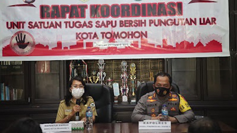 Polres Dukung Penuh Tugas Tim Saber Pungli Kota Tomohon