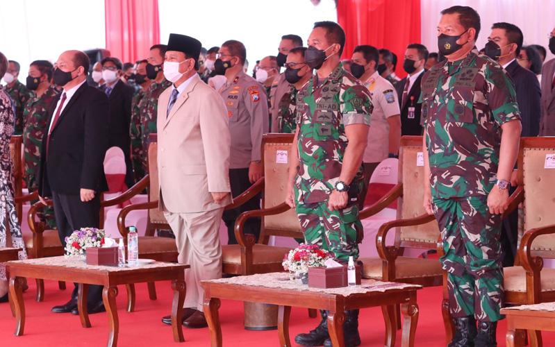 Menhan Prabowo Luncurkan Kapal Cepat Rudal Kelima Karya Anak Bangsa