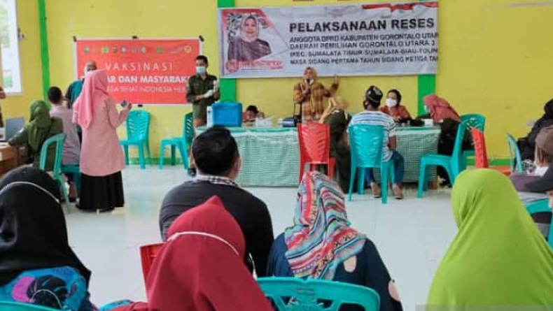 Reses Anggota DPRD Gorontalo Utara Disertai Vaksinasi Covid-19