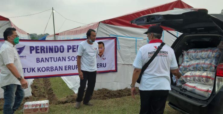 Perindo Peduli Semeru Salurkan Bantuan 10 Ton Beras ke Warga Terdampak di Lumajang