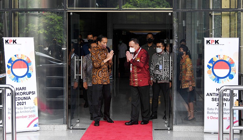 Presiden Jokowi Hadiri Hari Antikorupsi Sedunia 2021 - Bagian 1
