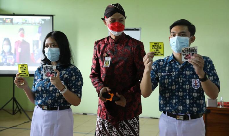  Jadi Agen Antikorupsi, Siswa SMA ke Ganjar: Koruptor Itu Jahat, Harus Diberantas dan Dilawan