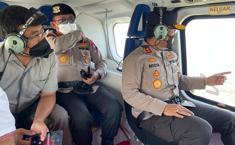 Petakan Jalur Evakuasi, Polda Jatim Pasang Penanda Zona Merah Erupsi Gunung Semeru 