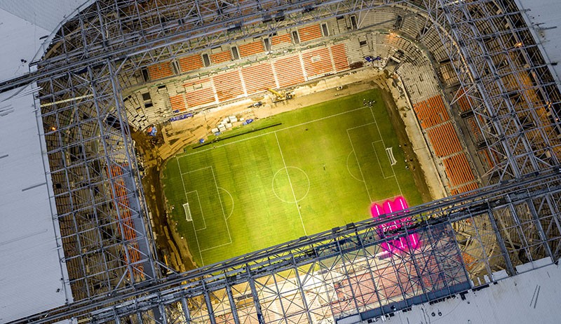 Penampakan Pencahayaan Jakarta International Stadium Sesuai Standar FIFA - Bagian 1
