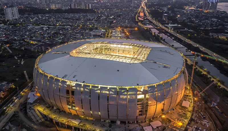 Penampakan Pencahayaan Jakarta International Stadium Sesuai Standar FIFA - Bagian 2