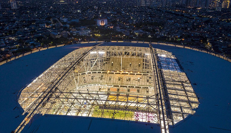 Penampakan Pencahayaan Jakarta International Stadium Sesuai Standar FIFA - Bagian 3