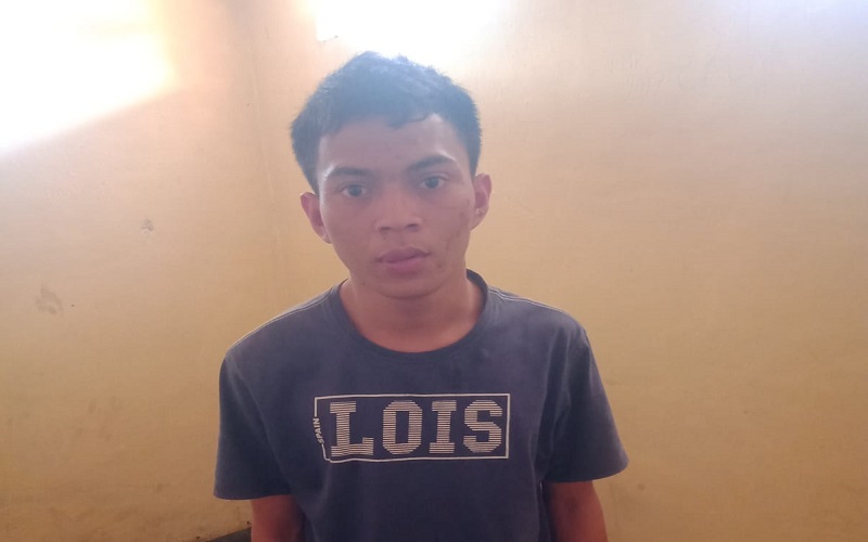 Beringas saat Membegal, Pria Ini Tertunduk Malu Dipaksa Turun dari Plafon Rumahnya