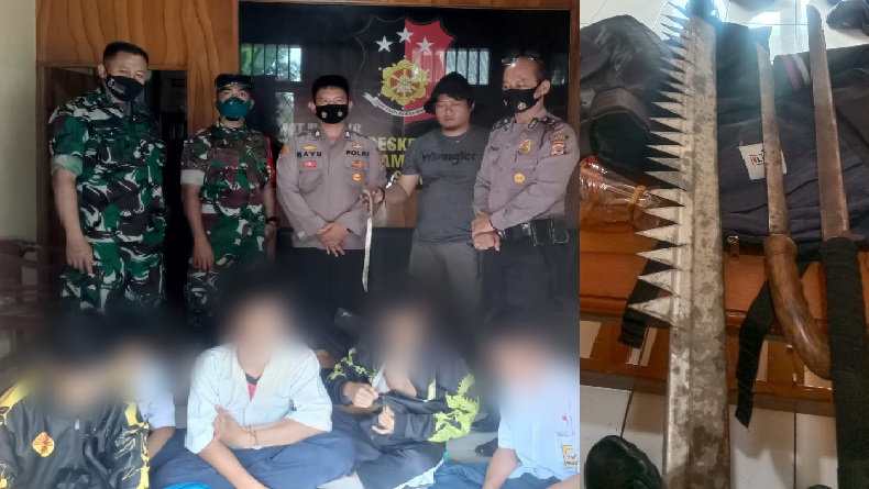 Ngeri, 3 Pelajar SMP di Sukabumi Hendak Tawuran, Bawa Golok dan Gergaji