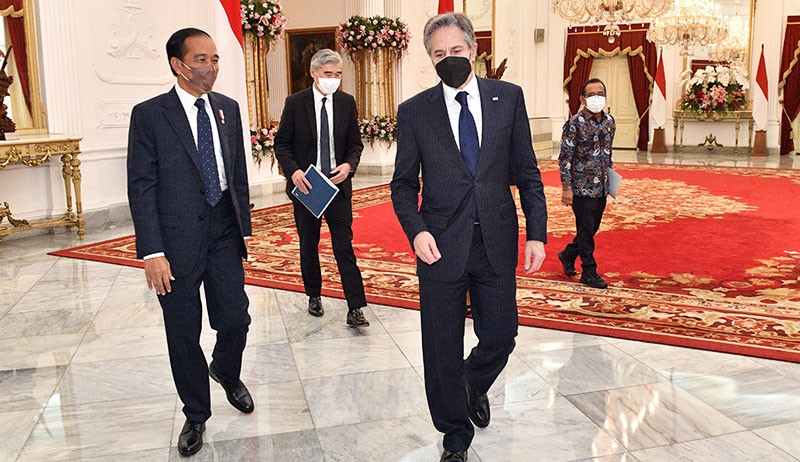 Presiden Jokowi Terima Kunjungan Menlu AS Antony Blinken - Bagian 1