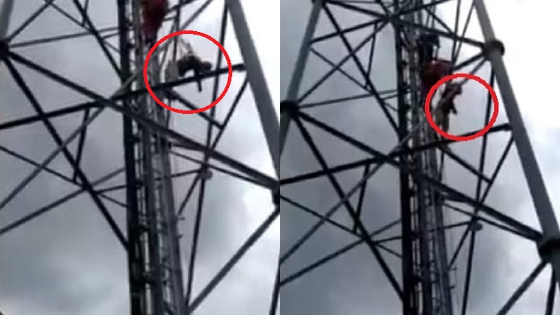 Pekerja di Cirebon Tewas di Atas Menara BTS 30 Meter