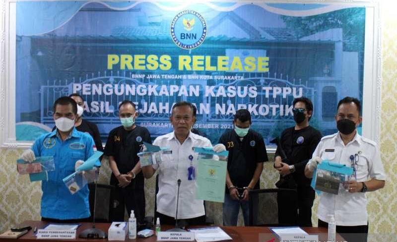 Ungkap TPPU Kasus Narkotika di Solo Raya, BNNP Jateng Sita Rp683 Juta