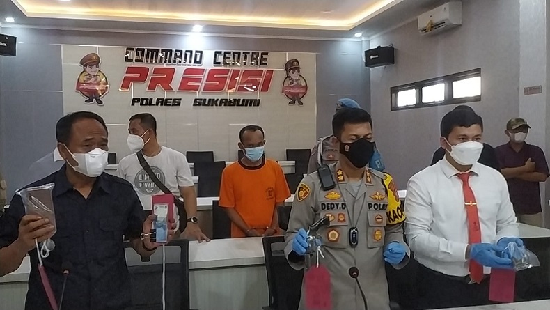 Pencuri Motor Bersenjata Api 6 Kali Beraksi di Sukabumi Diringkus Polisi