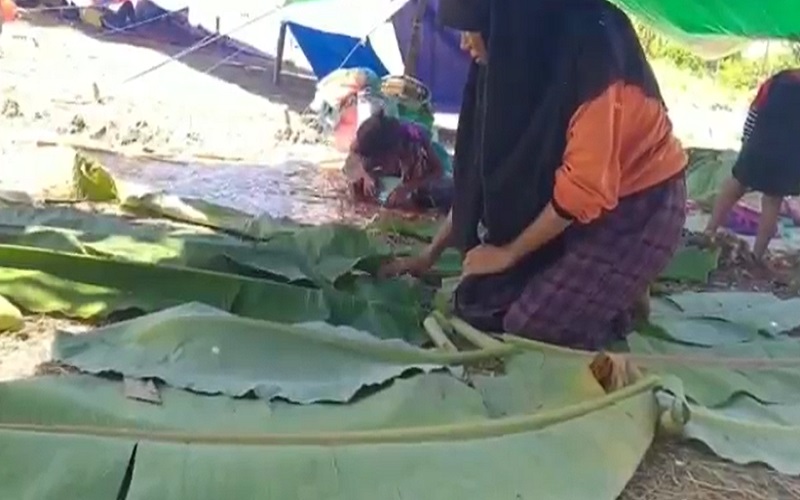 Masih Trauma Gempa, Warga Sikka Pilih Tidur di Bukit Beralaskan Daun Pisang
