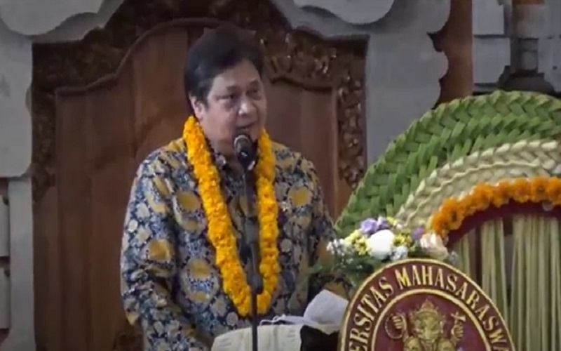 Isi Kuliah Umum di Bali, Menko Airlangga: Indonesia Butuh 600 Talenta Digital per Tahun