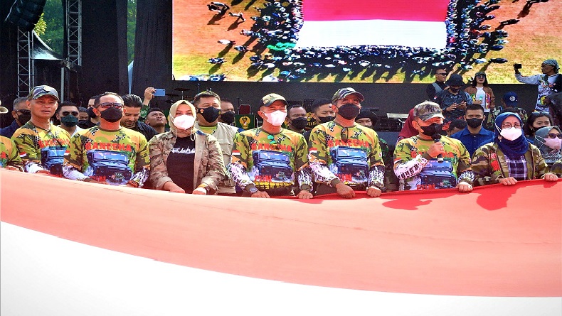 Buktikan TNI Solid, 3 Kepala Staf Offroad Bareng di Bumi Pusdikif Cipatat KBB