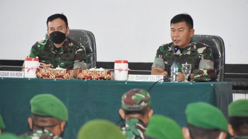 Pangdam XIII/Merdeka Minta Jajaran Korem 131/Santiago Kerja Tulus