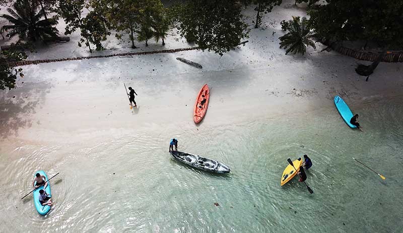 Penampakan Pulau Leebong Belitung, Keindahannya Sejajar dengan Maldives - Bagian 1