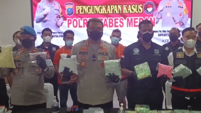 Polisi Gagalkan Peredaran 13 Kg Sabu di Medan, 4 Pelaku Ditangkap