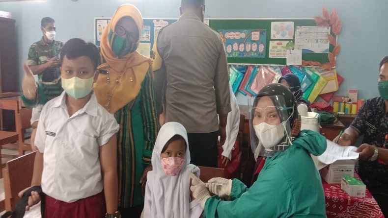 Siswa di Kabupaten Semarang Ini Antusias Ikuti Vaksinasi Covid-19 untuk Anak 