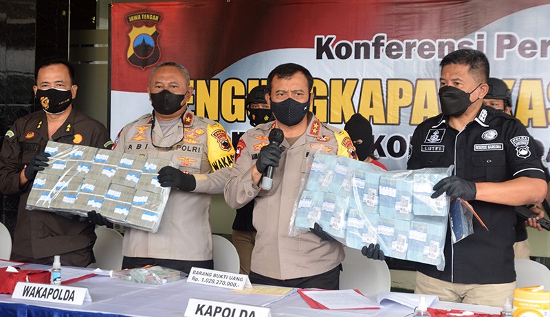 Polda Jateng Pamer Rumah Mewah Uang Miliaran Hasil Ungkap Kasus Tppu