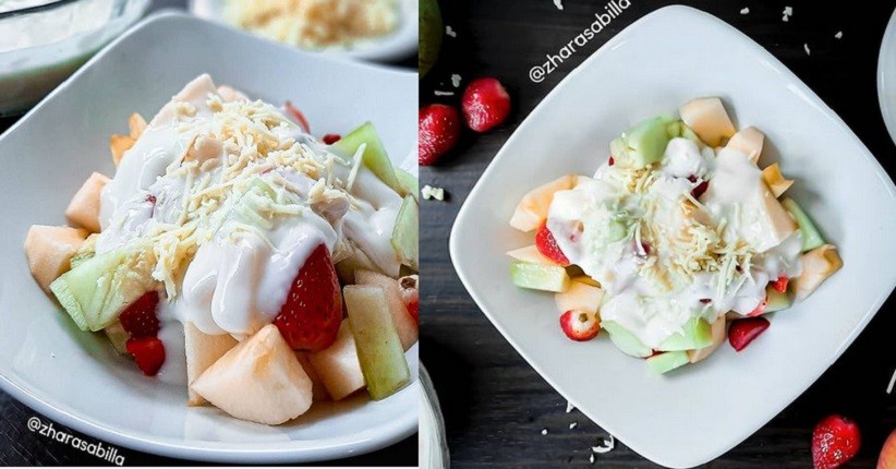 Cara membuat salad buah sederhana rumahan