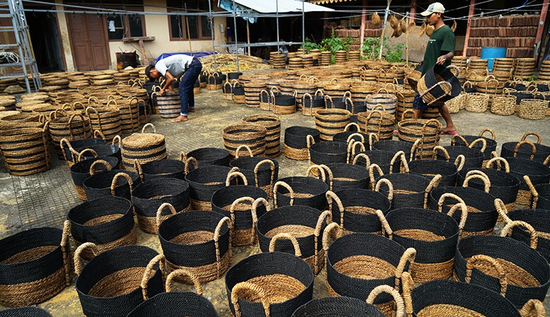 Kerajinan Berbahan Baku Serat Alam Buatan Sleman Diekspor ke Eropa - Bagian 1