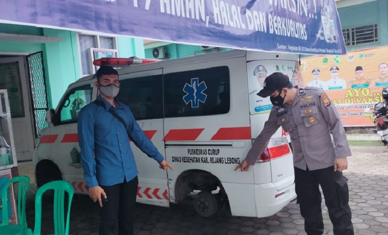 Viral Ambulans Digasak Maling, Empat Rodanya Hilang