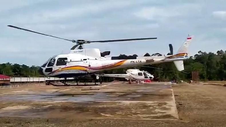 Helikopter Jatuh di Yahukimo Papua, 2 Kru dan Penumpang Selamat Dievakuasi ke Timika