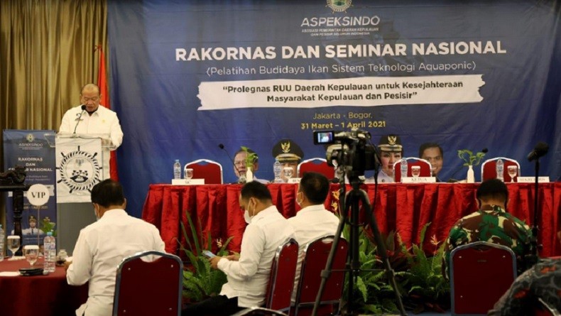 Seminar Nasional Aspeksindo, Ketua DPD Jelaskan 9 Substansi RUU Daerah Kepulauan 