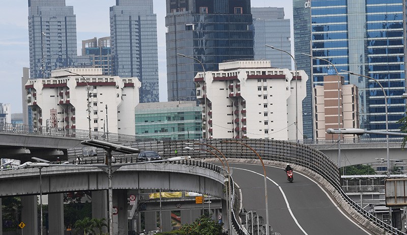 Penampakan Jalanan Ibu Kota Lengang saat Libur Tahun Baru 2022 - Bagian 3