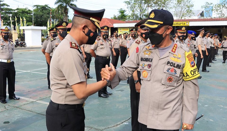 91 Anggota Polresta Banjarmasin Naik Pangkat, Ini Pesan Kapolresta