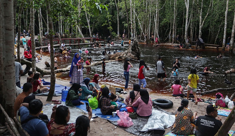Objek Wisata Pemandian Danum Bahandang Tangkiling, Air Berwarna Hitam  - Bagian 2
