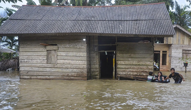 Air Sungai Meluap, Ratusan Rumah di Pidie Jaya Terendam Banjir