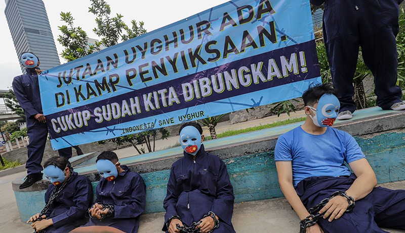 Aksi Dukung Muslim Uyghur, Tolak Olimpiade Musim Dingin 2022 di China - Bagian 2