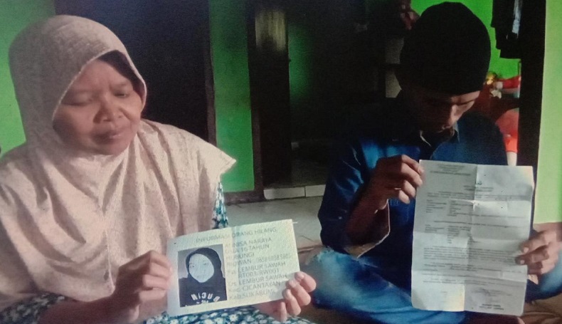 Remaja Cantik Hilang Misterius di Sukabumi, Poster Dipasang di Tempat Keramaian