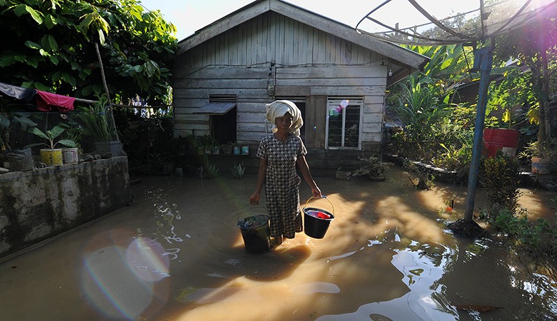 Banjir akibat Luapan Sungai Batang Tebo Jambi Berangsur Surut - Bagian 2