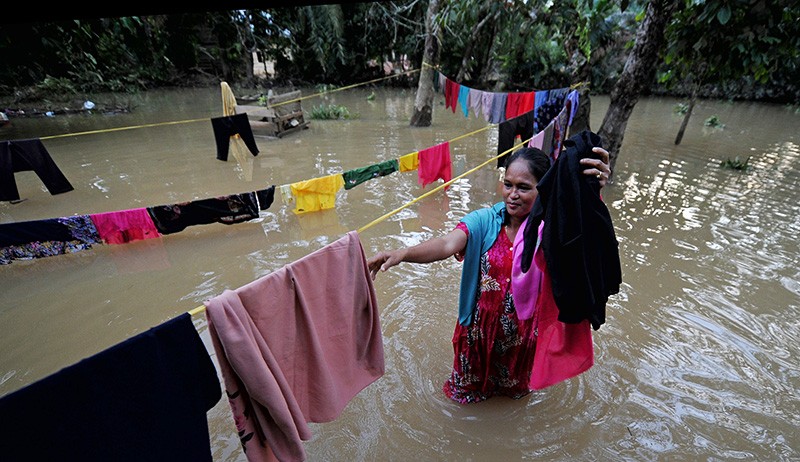 Banjir akibat Luapan Sungai Batang Tebo Jambi Berangsur Surut - Bagian 1